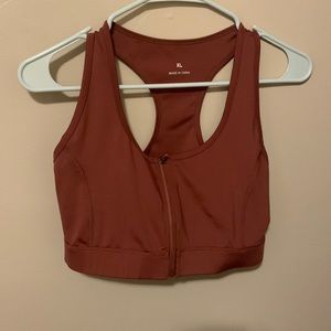 Terracotta sports bra